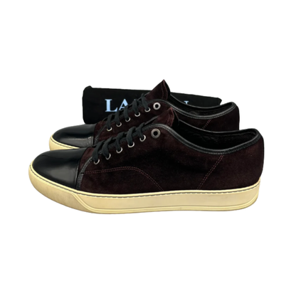 Lanvin Cap Toe Sneakers (Burgundy)