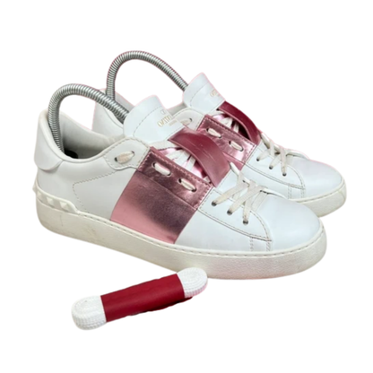 Valentino Open Sneakers (Pink) (Womens)