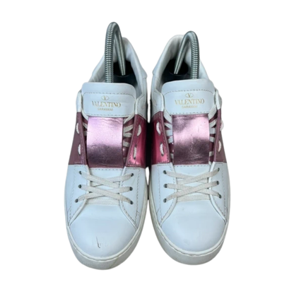 Valentino Open Sneakers (Pink) (Womens)
