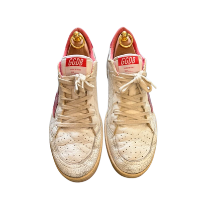 Golden Goose Ballstar Sneakers (White Red)