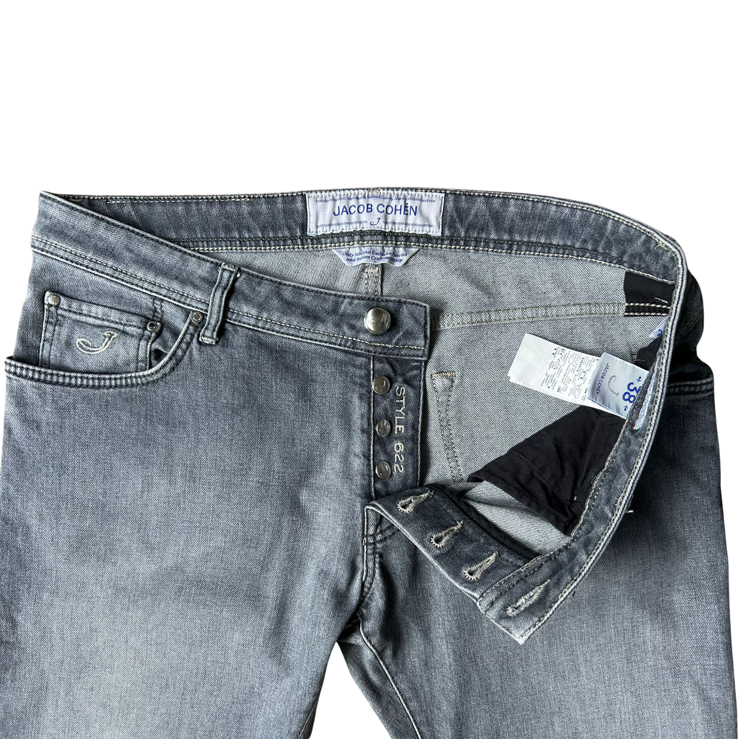 Jacob Cohën 622 Slim fit Jeans (Grey)