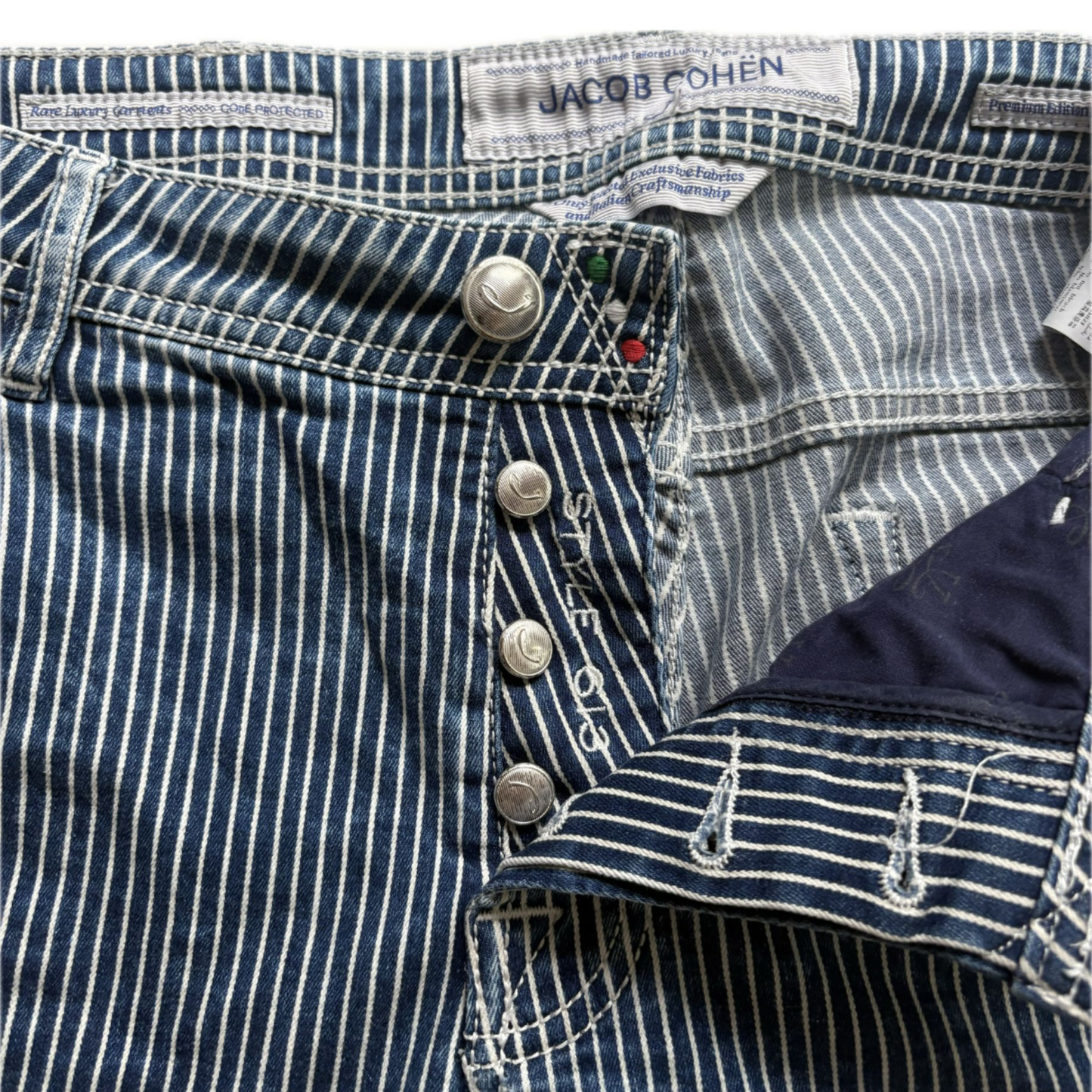 Jacob Cohën 613 Slim Fit Jeans (Stripe)