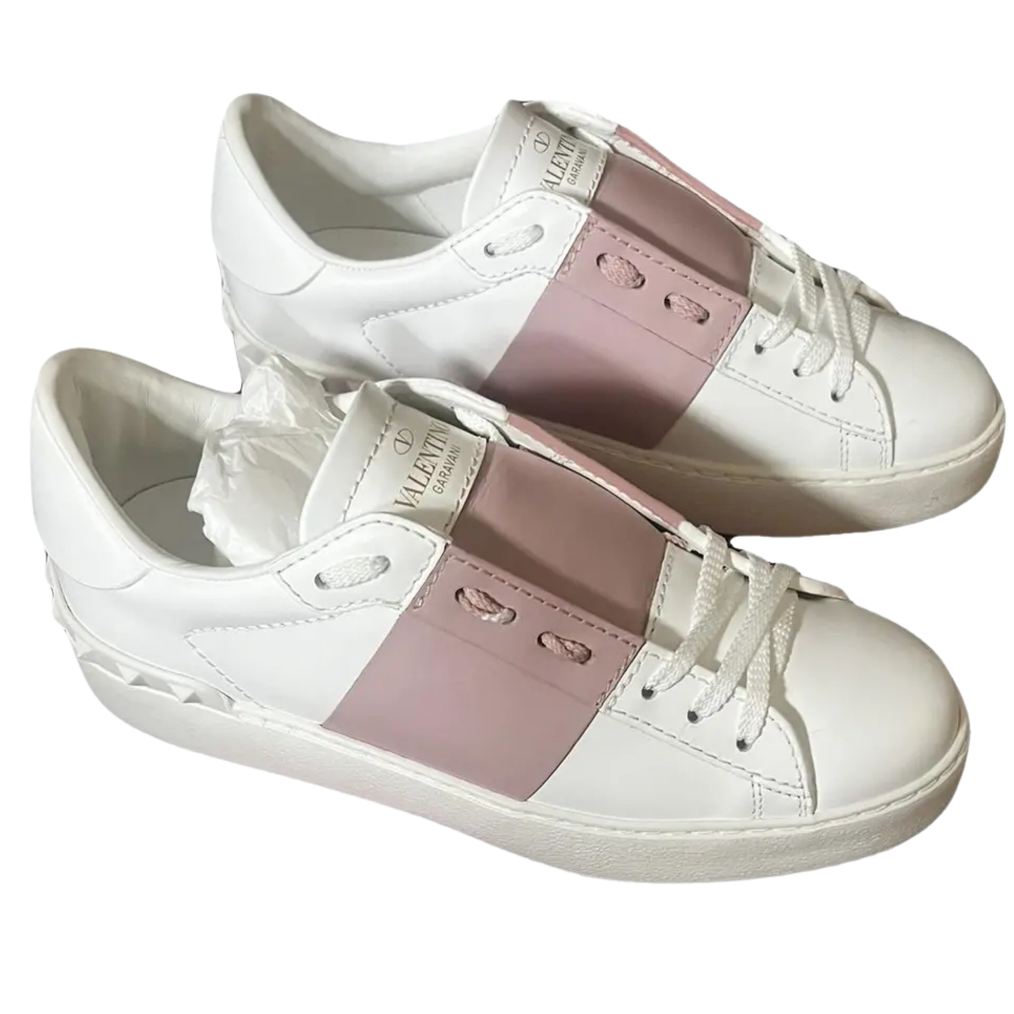 Valentino Open Sneakers (Pink) (Womens)