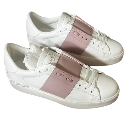 Valentino Open Sneakers (Pink) (Womens)