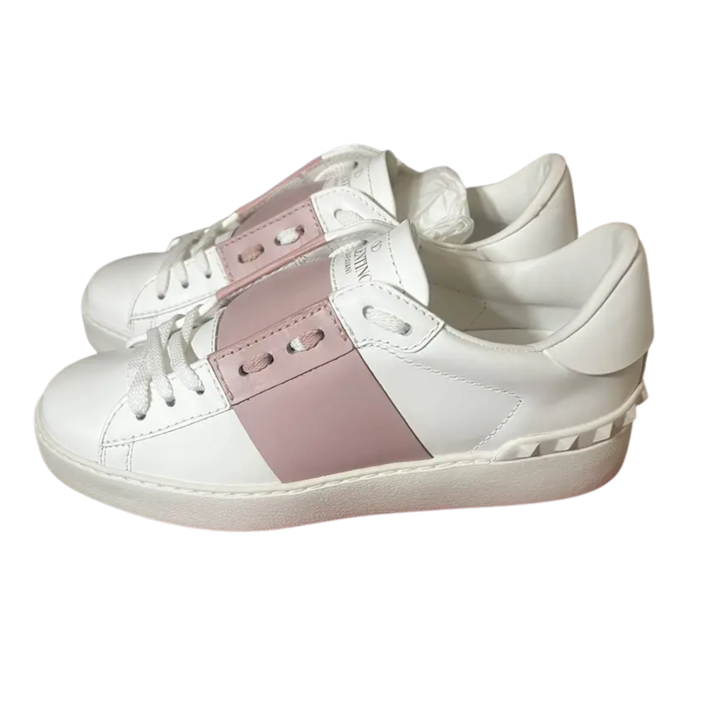 Valentino Open Sneakers (Pink) (Womens)