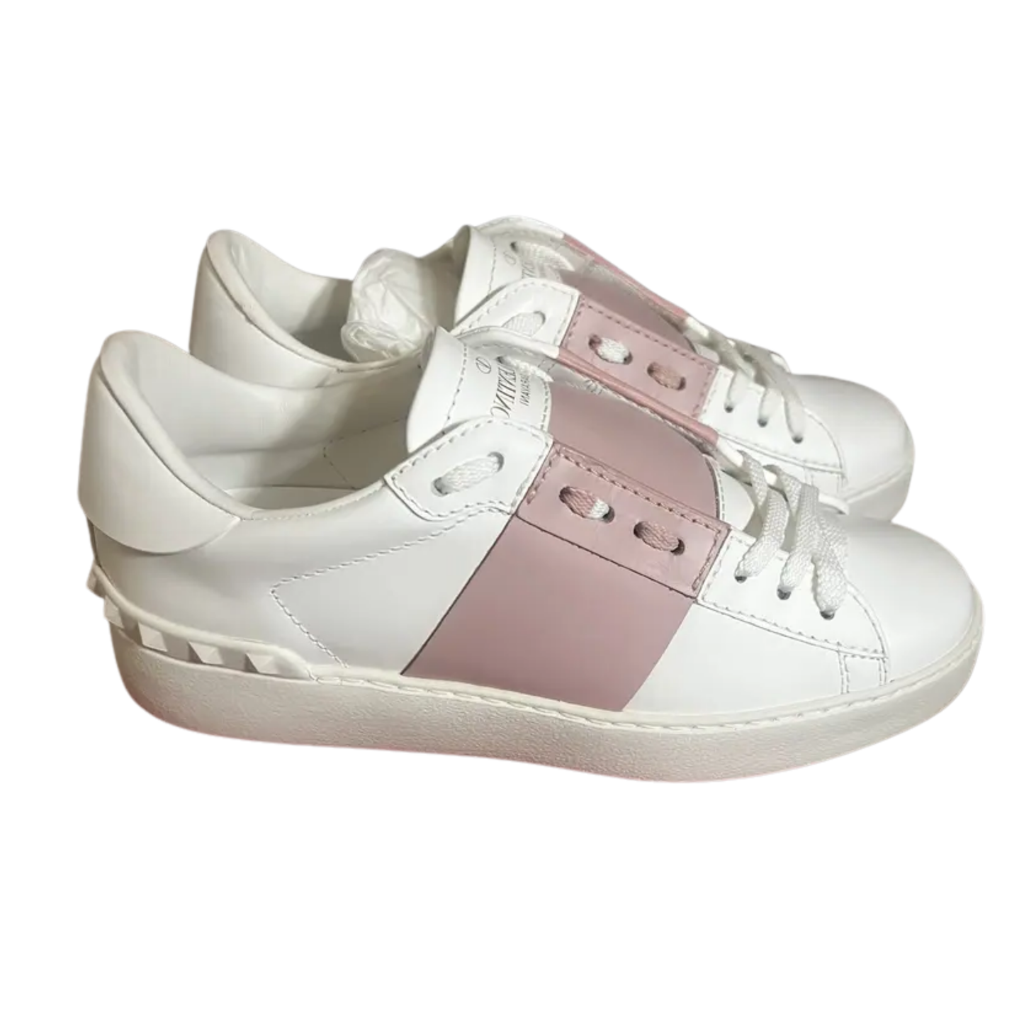 Valentino Open Sneakers (Pink) (Womens)