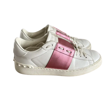 Valentino Open Sneakers (Pink) (Womens)