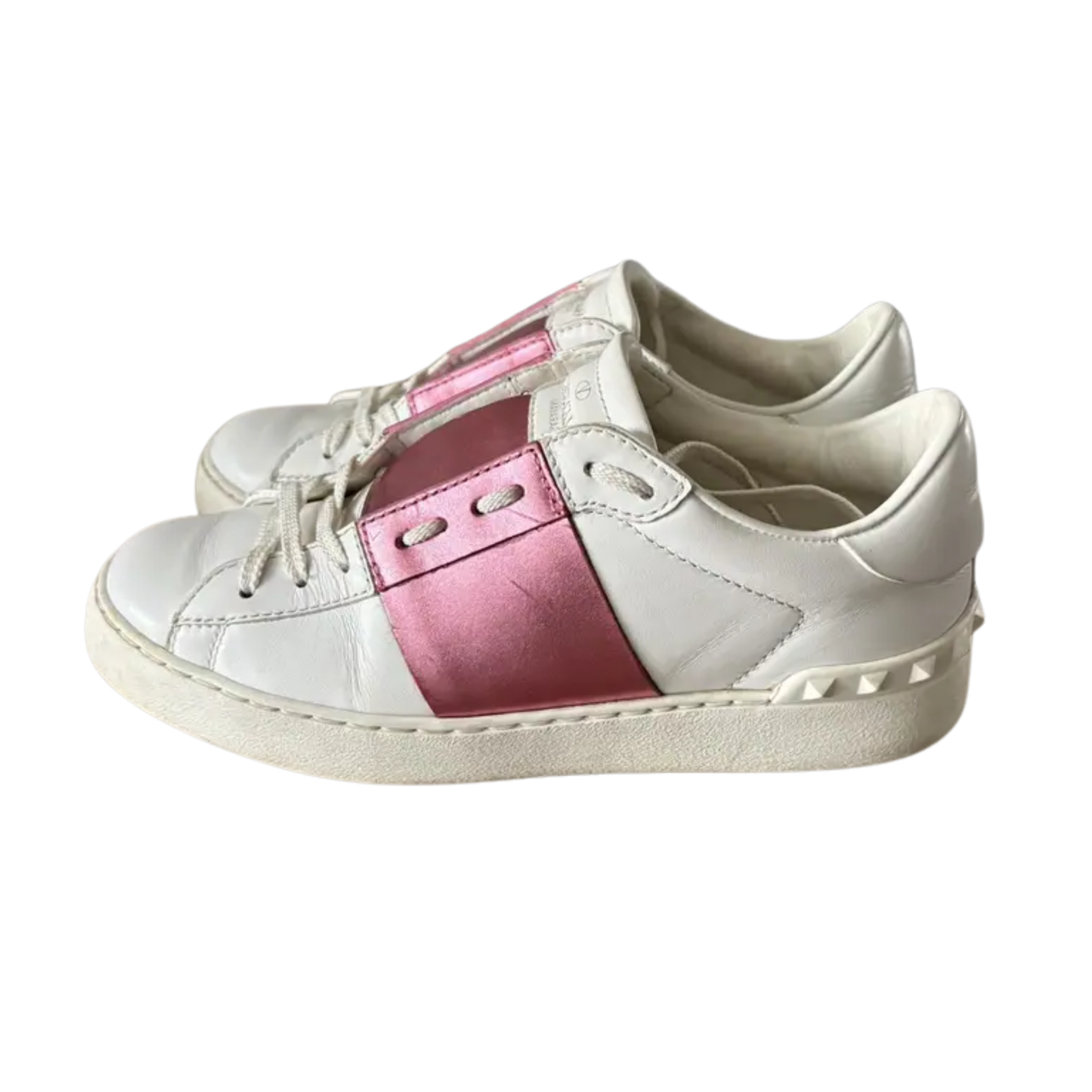 Valentino Open Sneakers (Pink) (Womens)