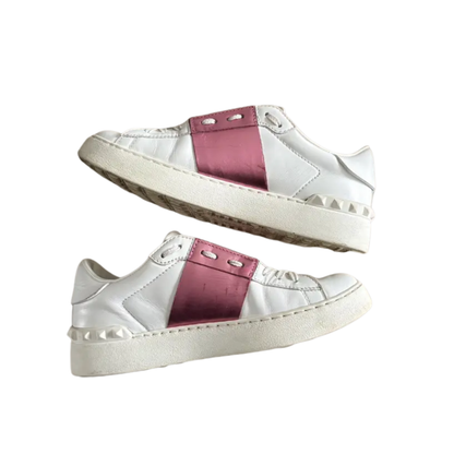 Valentino Open Sneakers (Pink) (Womens)