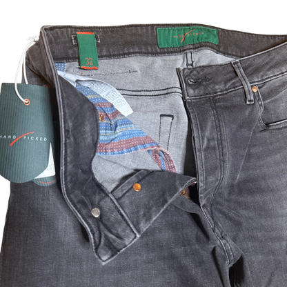 Handpicked Ravello Slim Fit Jeans (Dark Grey) (New)