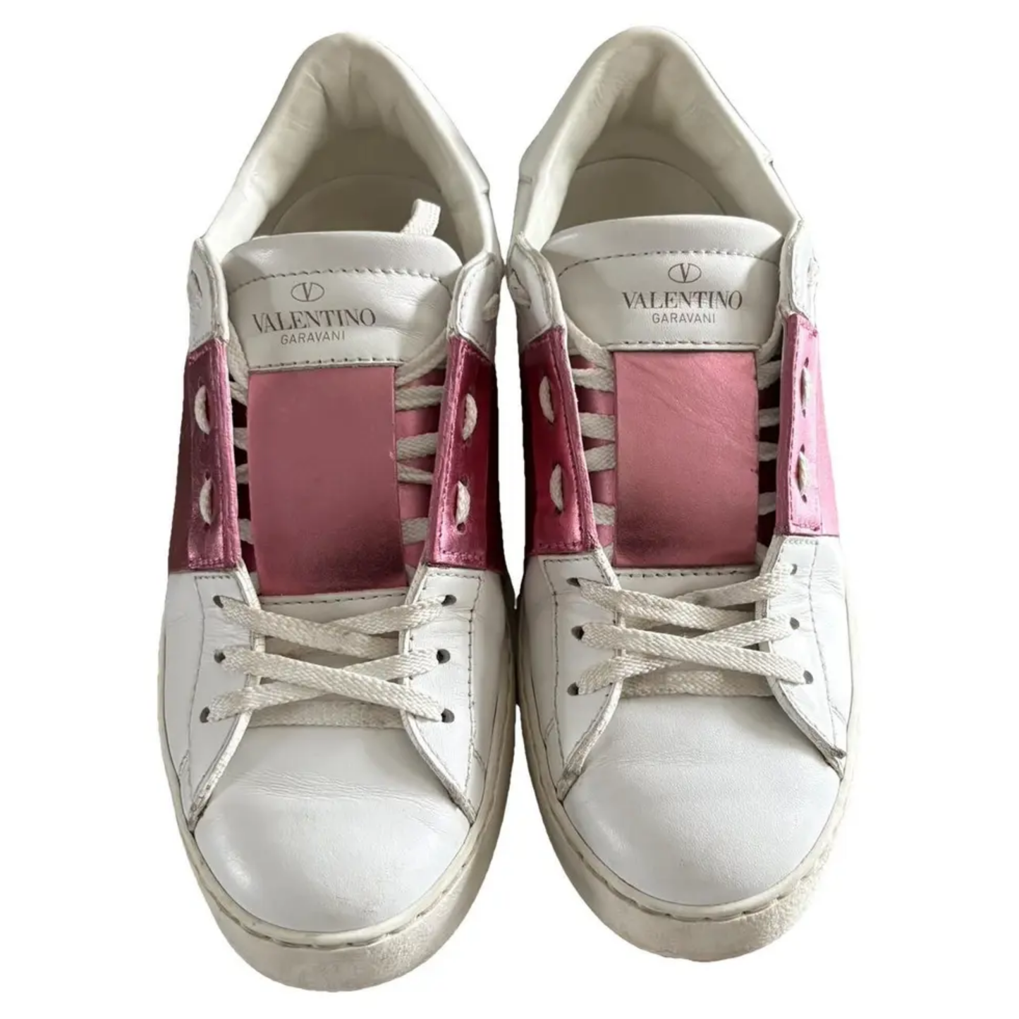 Valentino Open Sneakers (Pink) (Womens)