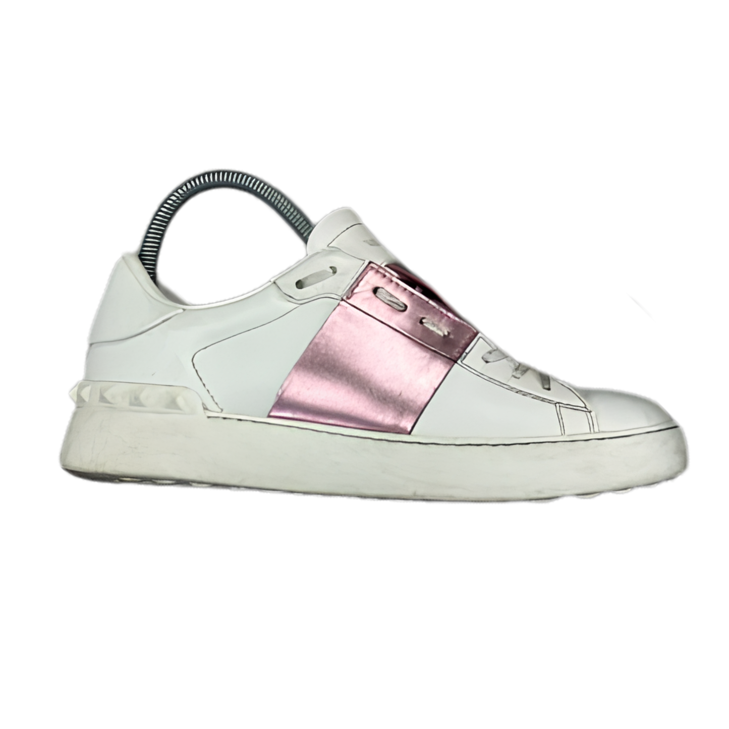 Valentino Open Sneakers (Pink) (Womens)