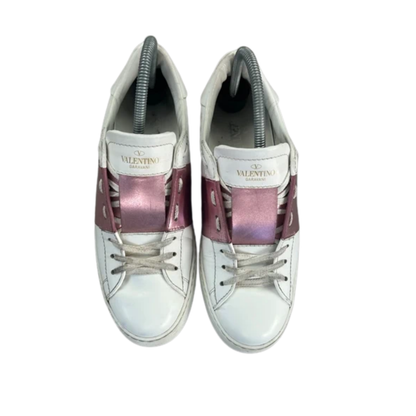 Valentino Open Sneakers (Pink) (Womens)