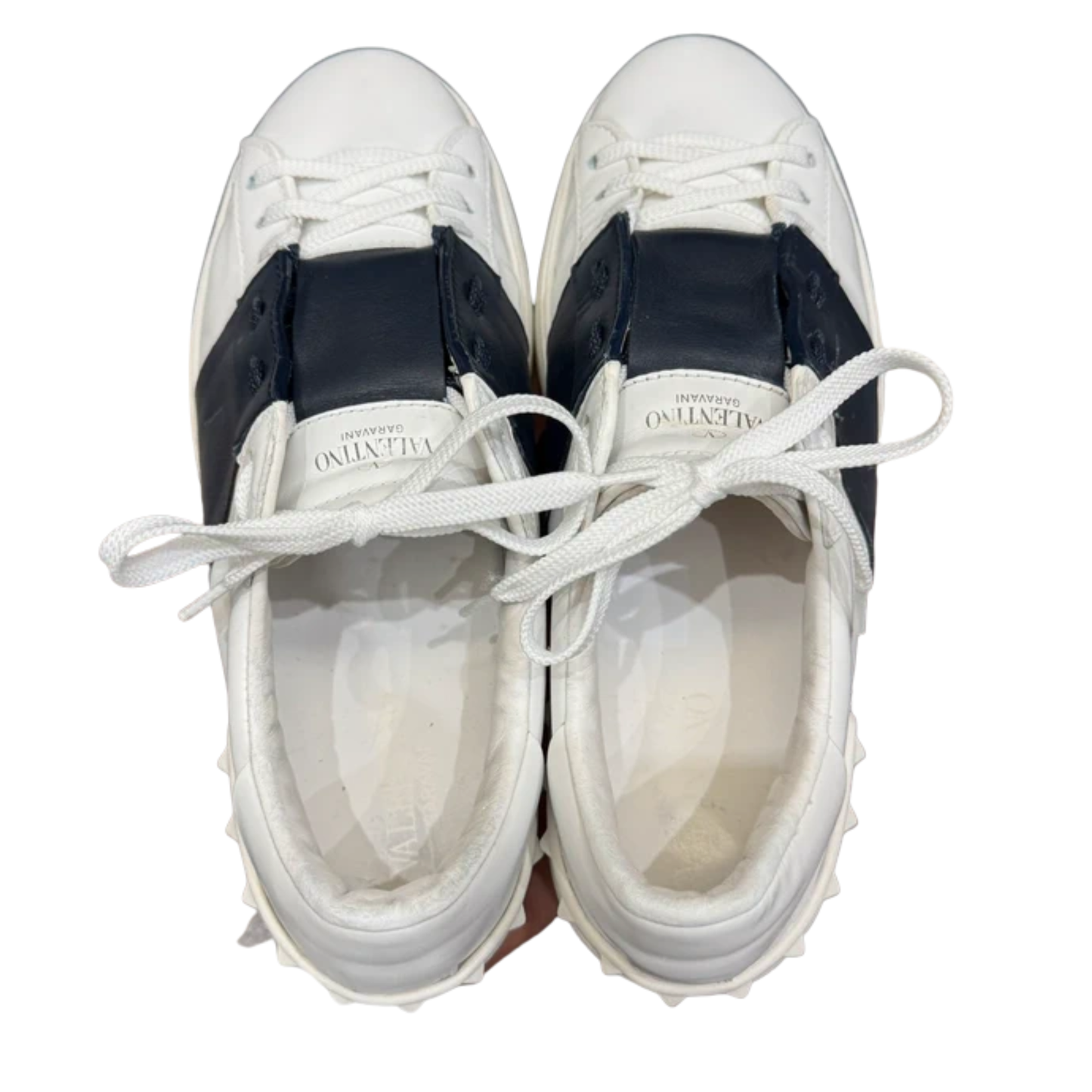 Valentino Open Sneakers (White black)