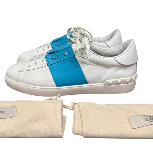 Valentino Open Sneakers (White Blue)