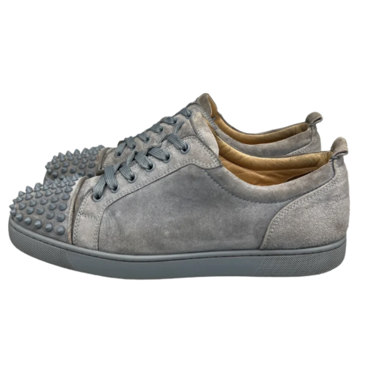 Christian Louboutin Louis Junior Spike Sneakers (Gray)