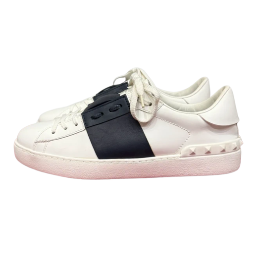 Valentino Open Sneakers (White Black)