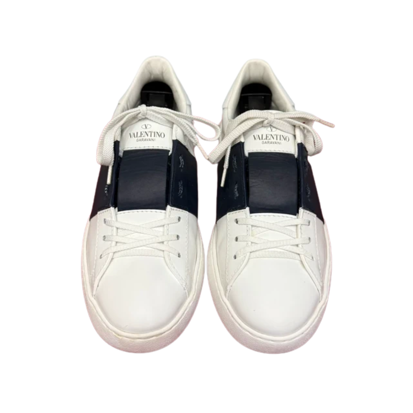 Valentino Open Sneakers (White Black)