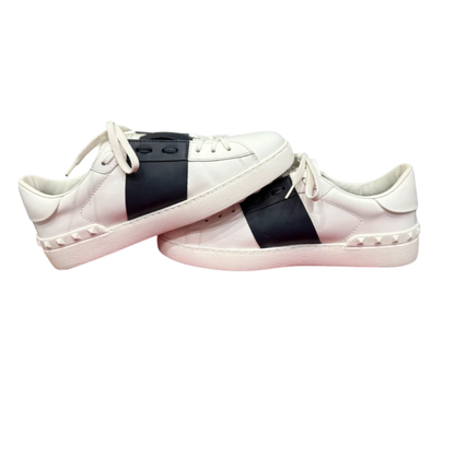 Valentino Open Sneakers (White Black)