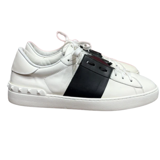 Valentino Open Sneakers (White Black)