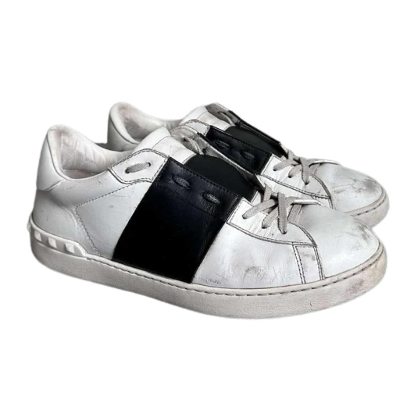 Valentino Garavani Open Sneakers (White Black)