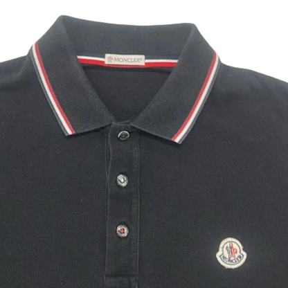 Moncler Maglia Polo Shirt (Black)