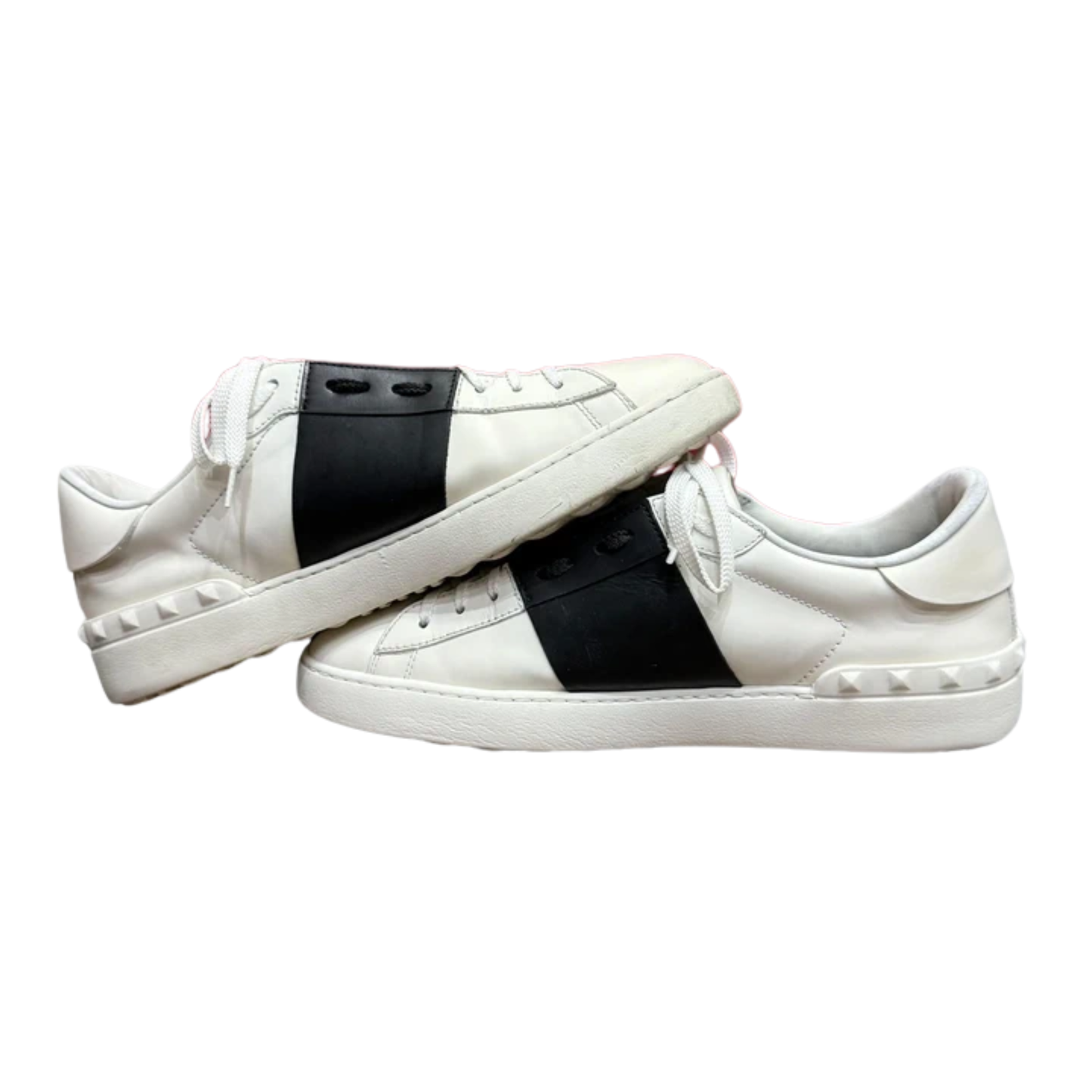 Valentino Open Sneakers (White Black)