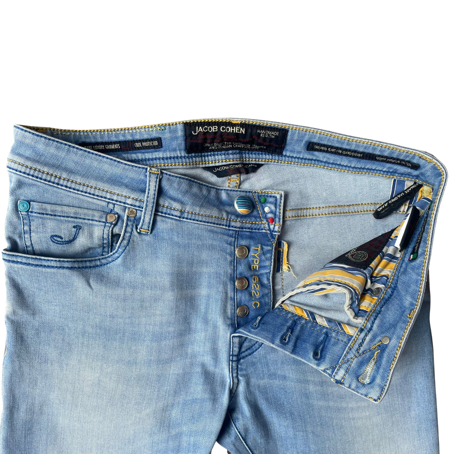 Jacob Cohën 622 Slim Fit Jeans (Blue)