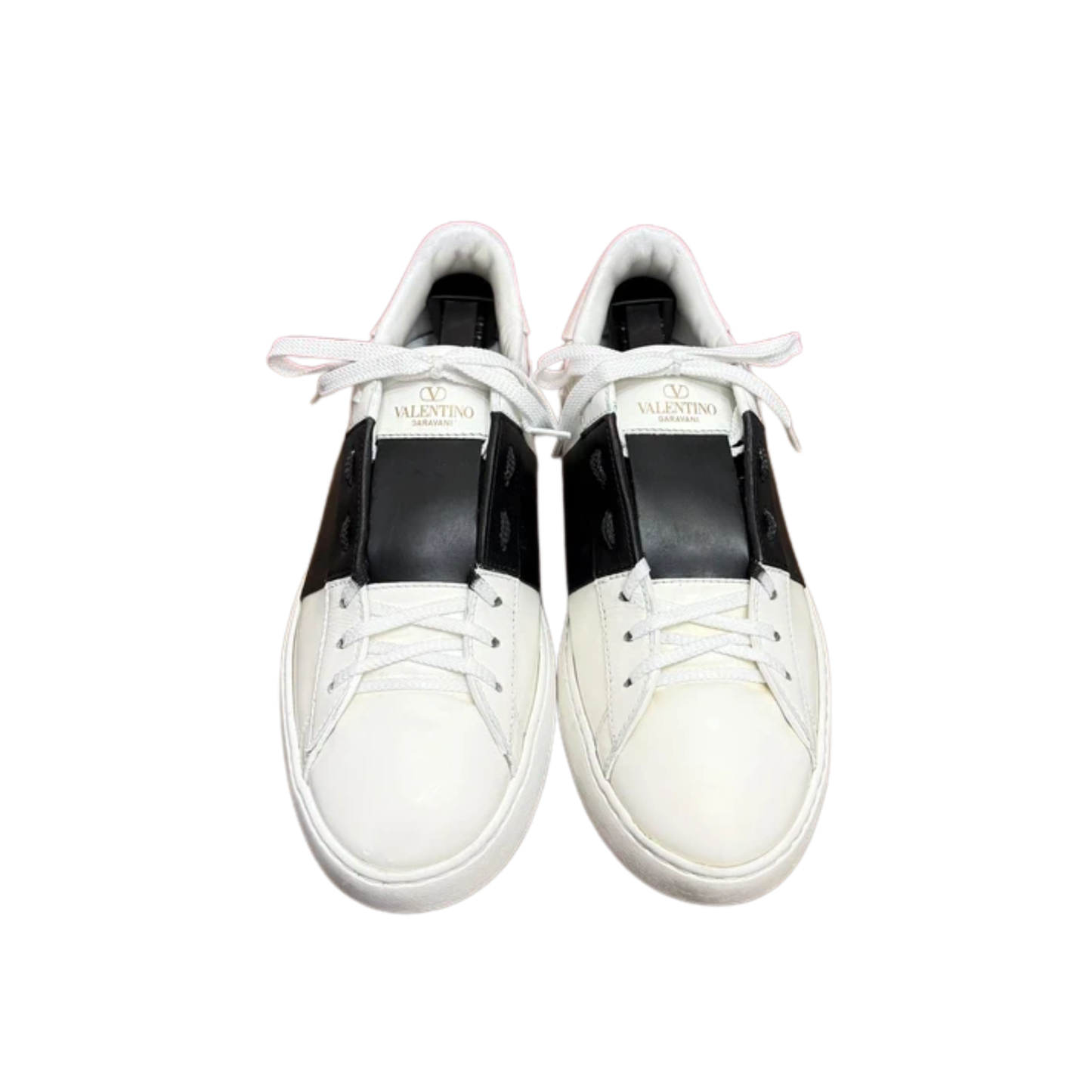 Valentino Open Sneakers (White Black)