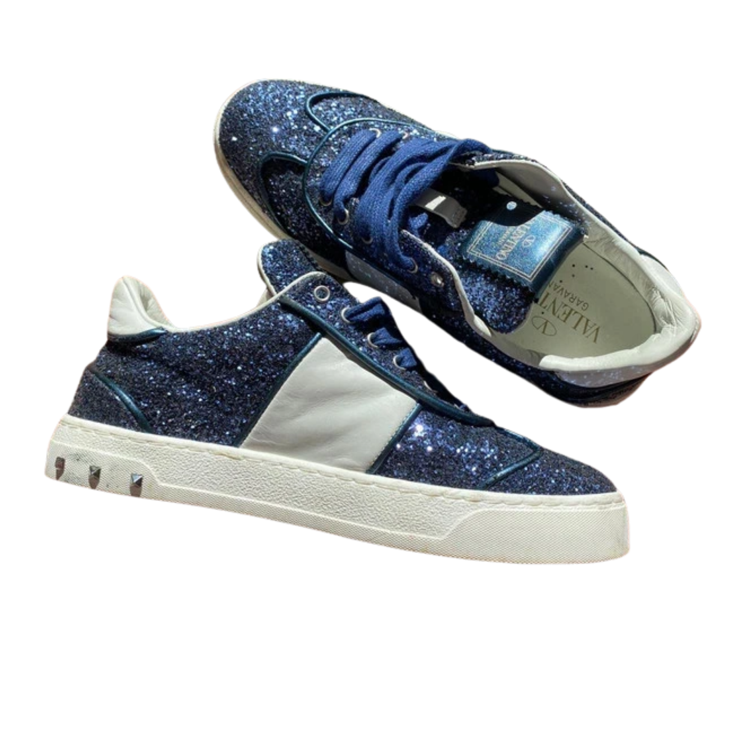 Valentino Garavani Flycrew Sneakers (Navy) (womens)