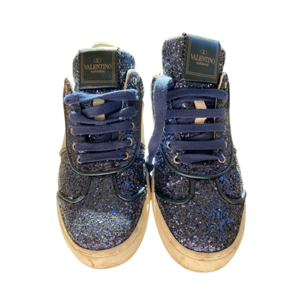 Valentino Garavani Flycrew Sneakers (Navy) (womens)