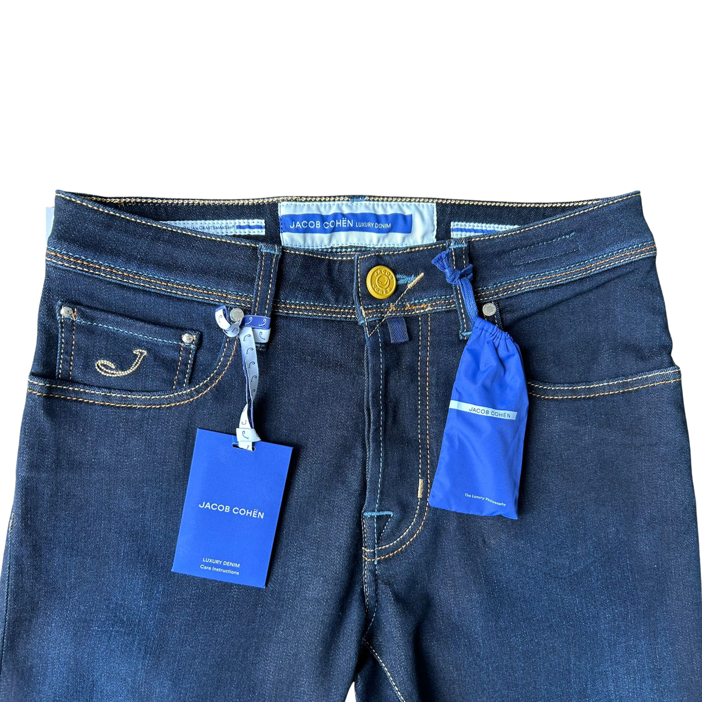 Jacob Cohën Bard Slim Fit Jeans (Navy) (New)