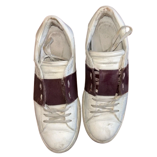 Valentino Garavani Open Sneakers (White Red)
