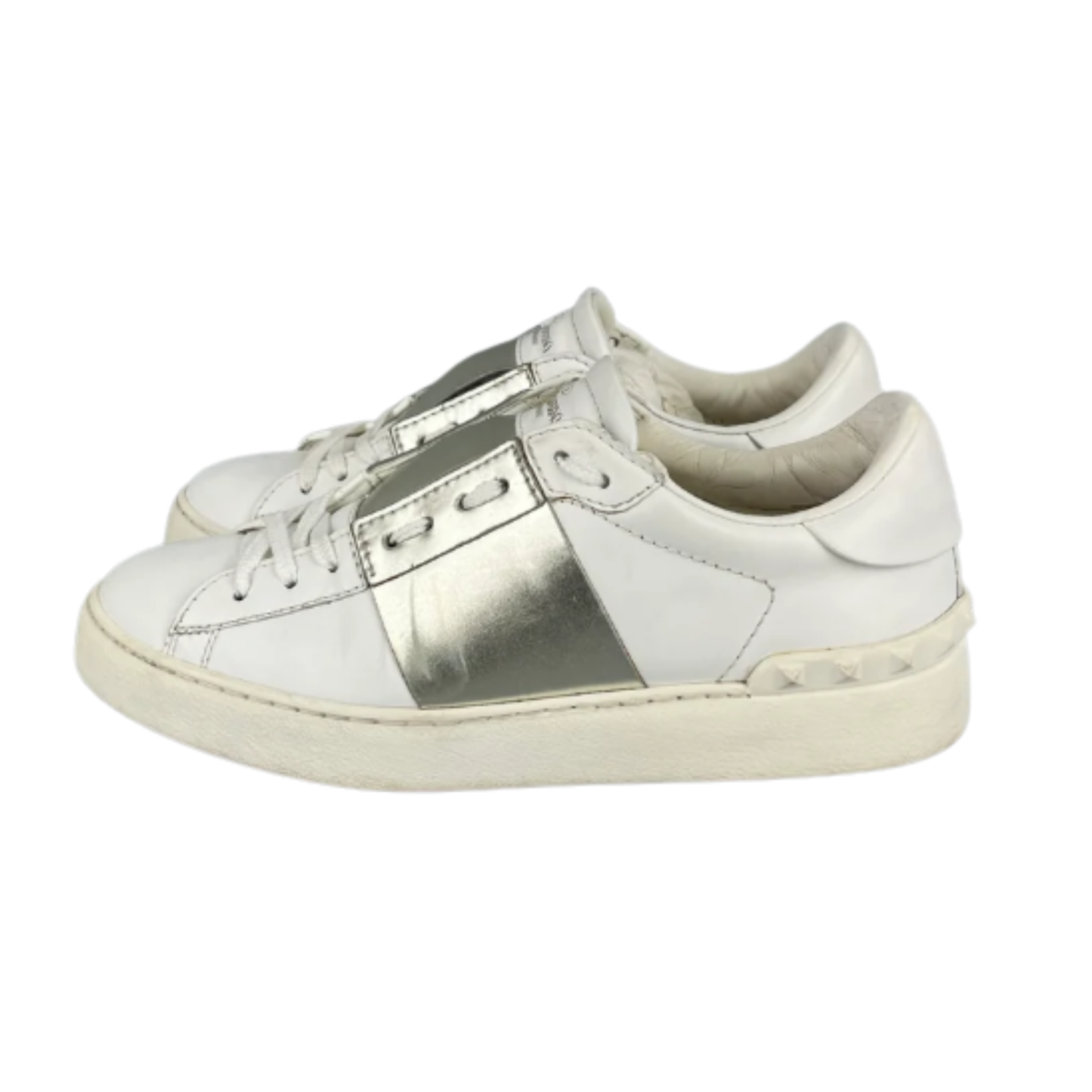 Valentino Garavani Open Sneakers (White Silver)