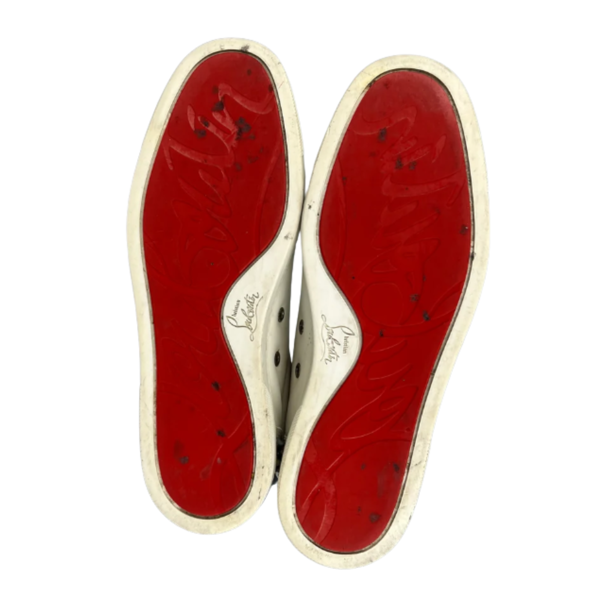 Christian Louboutin Louis Junior Spike Sneakers (White)