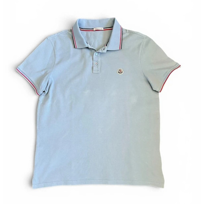 Moncler Maglia Polo Shirt (Blue)