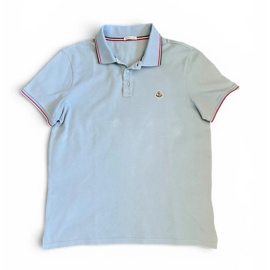 Moncler Maglia Polo Shirt (Blue)