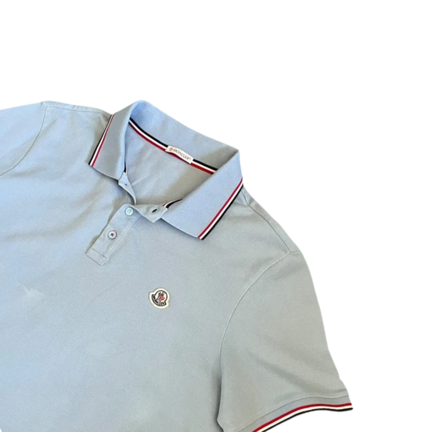Moncler Maglia Polo Shirt (Blue)
