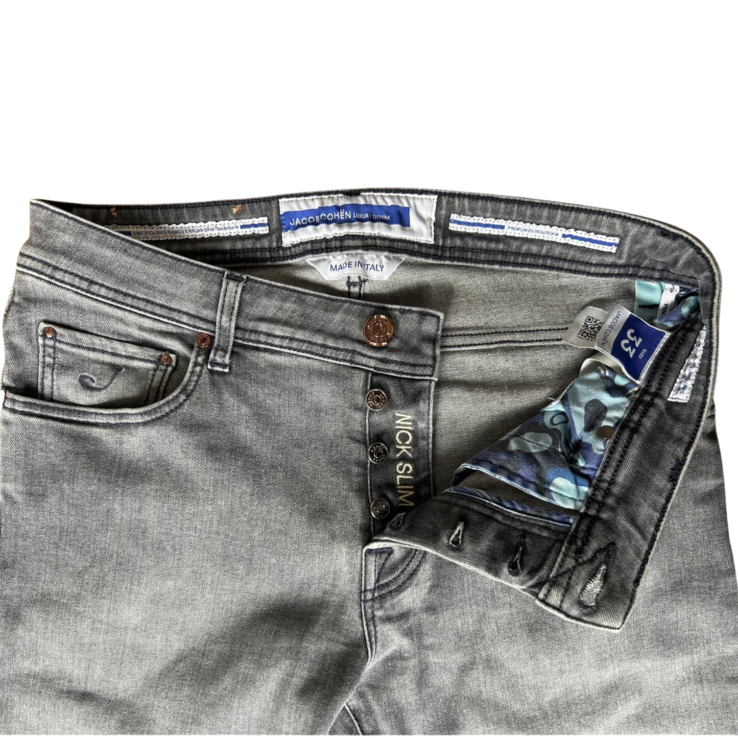Jacob Cohën Nick Slim fit Jeans (Grey)