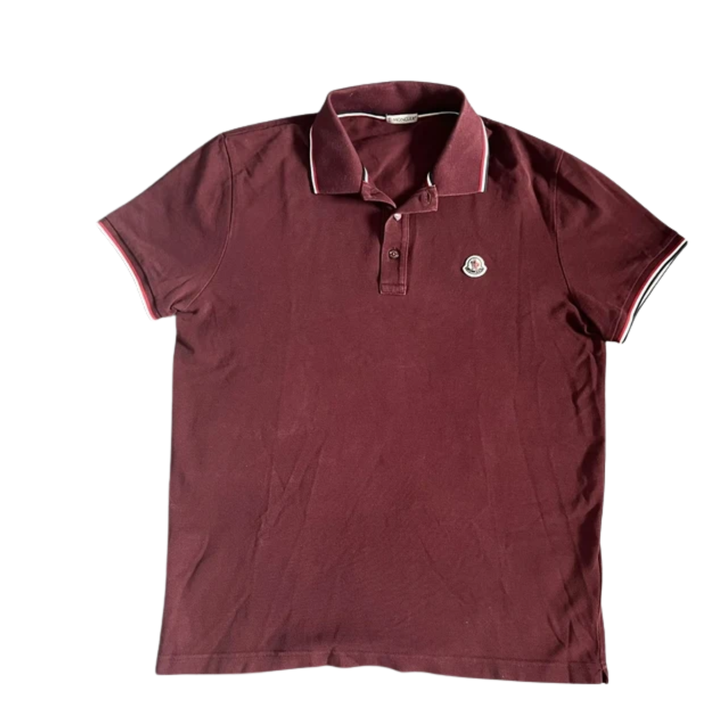 Moncler Maglia Polo Shirt (Burgundy )