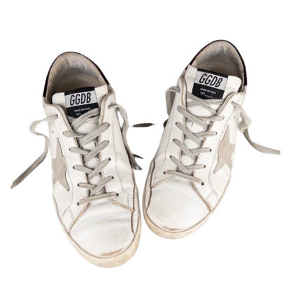 Golden Goose Superstar Sneakers (White) (Womens)