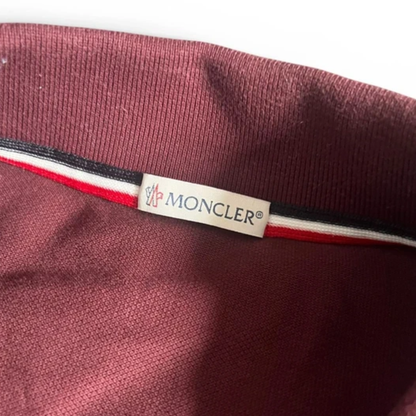 Moncler Maglia Polo Shirt (Burgundy )