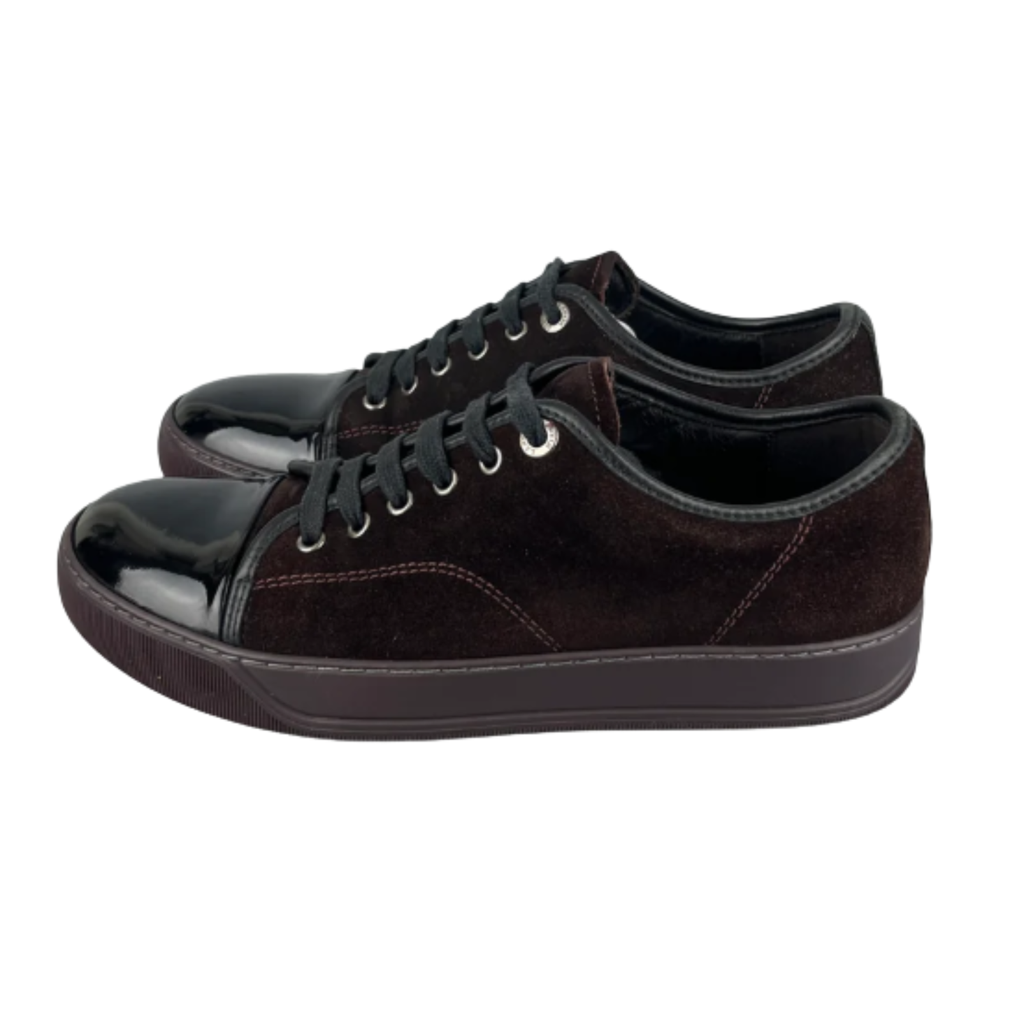 Lanvin Cap Toe Sneakers (Burgundy)