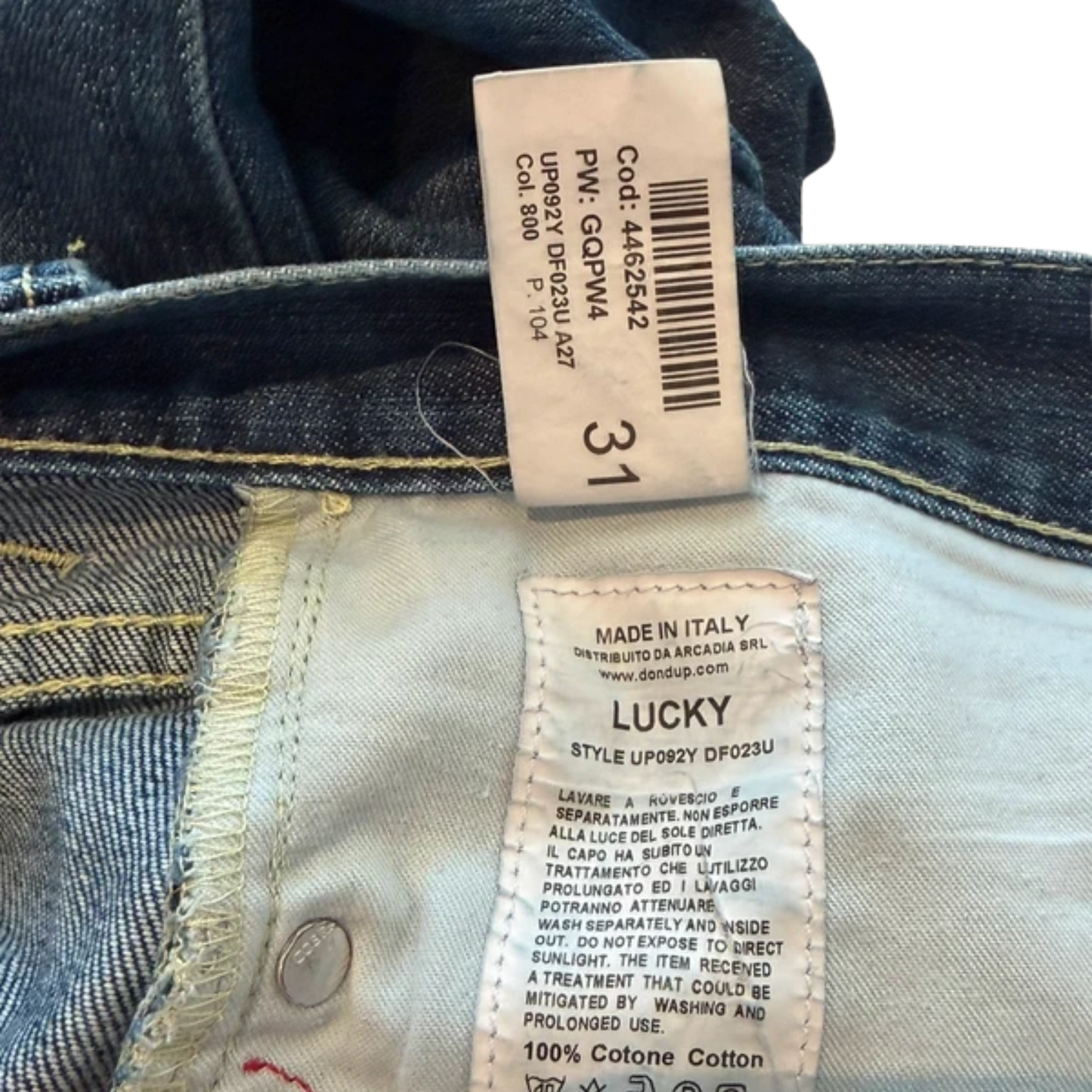 Dondup Lucky Slim Fit Jeans (Navy)