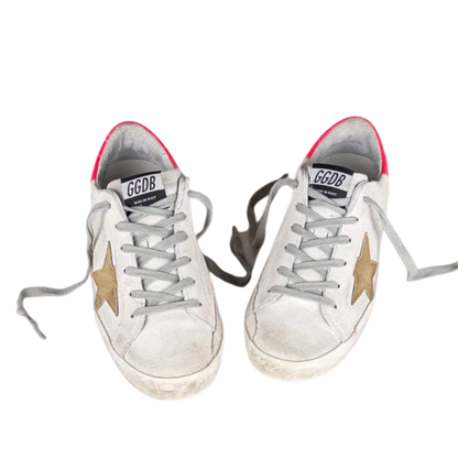 Golden Goose Superstar Sneakers (Gray) (Womens)