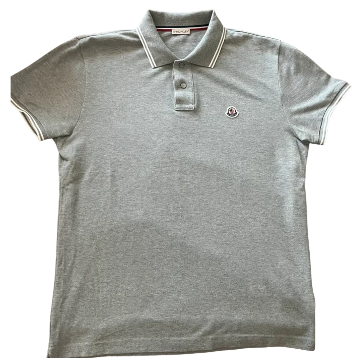 Moncler Maglia Polo Shirt (Gray)