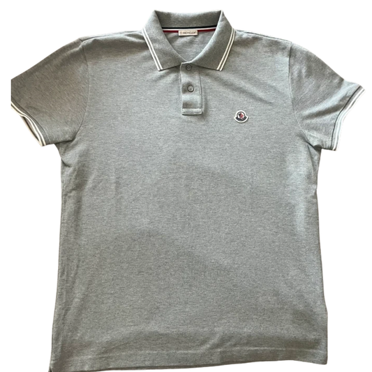 Moncler Maglia Polo Shirt (Gray)