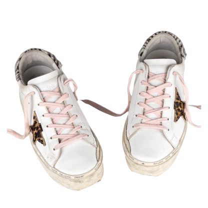 Golden Goose Hi-Star Sneakers (White) (Womens)