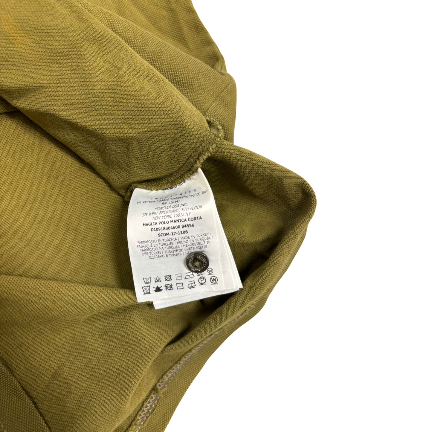Moncler Maglia Polo Shirt (Olive Green)