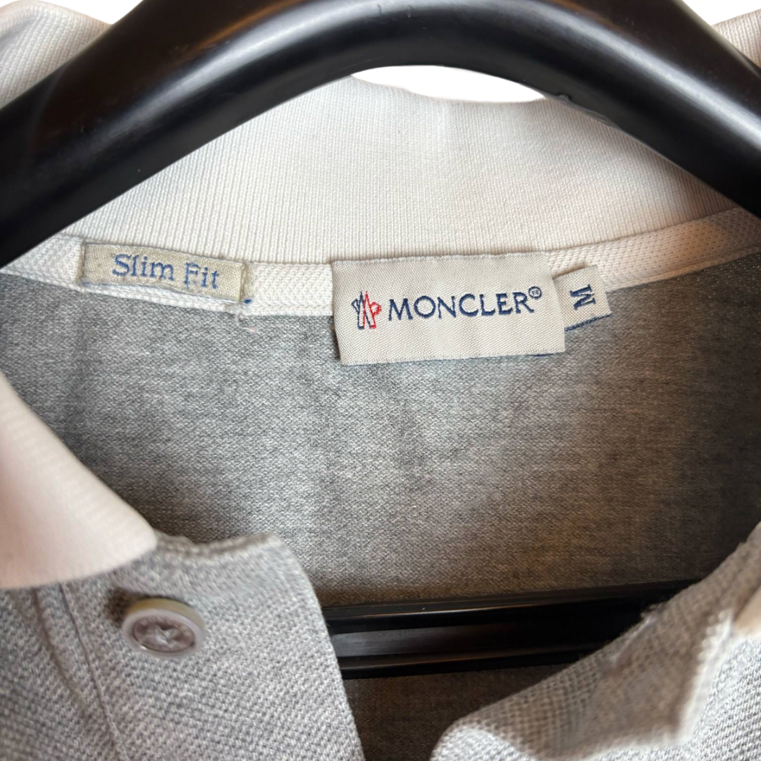 Moncler Maglia Polo Shirt (Grey)